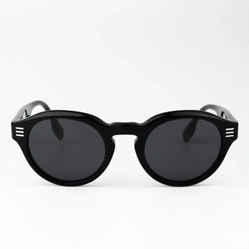 SALE! NEW Burberry BE4404 300187 Black Grey Oval Unisex Sunglasses BE4404